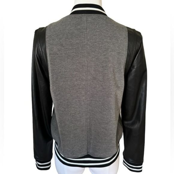 Trouvé Varsity Jacket in Grey Combo Size Medium EUC - Picture 14 of 15